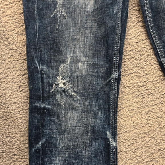 Big Star Acid Wash Dark Blue Skinny Jeans - Picture 6 of 6